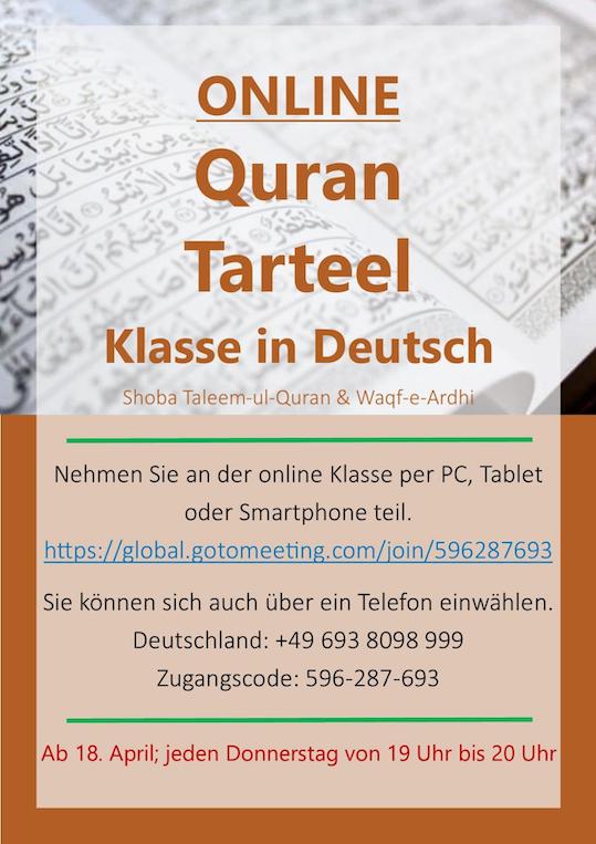 Online Tartiel Klasse - Aussprache der Quran